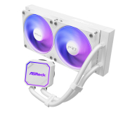 ASRock Pro White 240 ARGB 2x120mm - 1502296 - zdjęcie 1